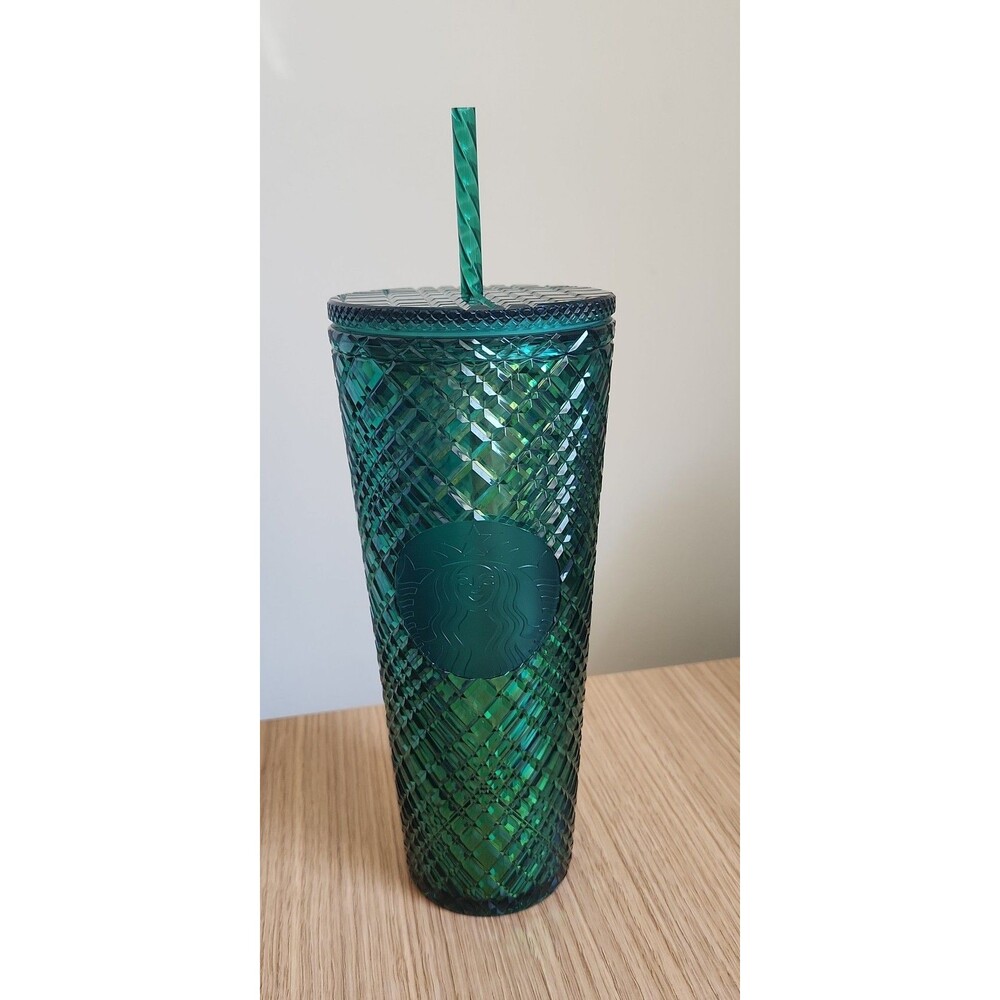 Starbucks 2021 Emerald Green Jeweled Venti Tumbler 24oz